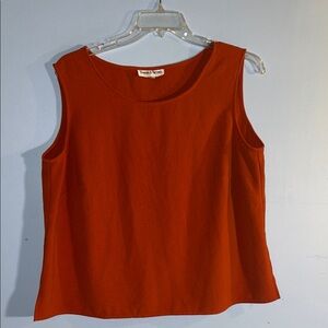 Danny & Nicole Orange Rust plus tank top plus size 18w